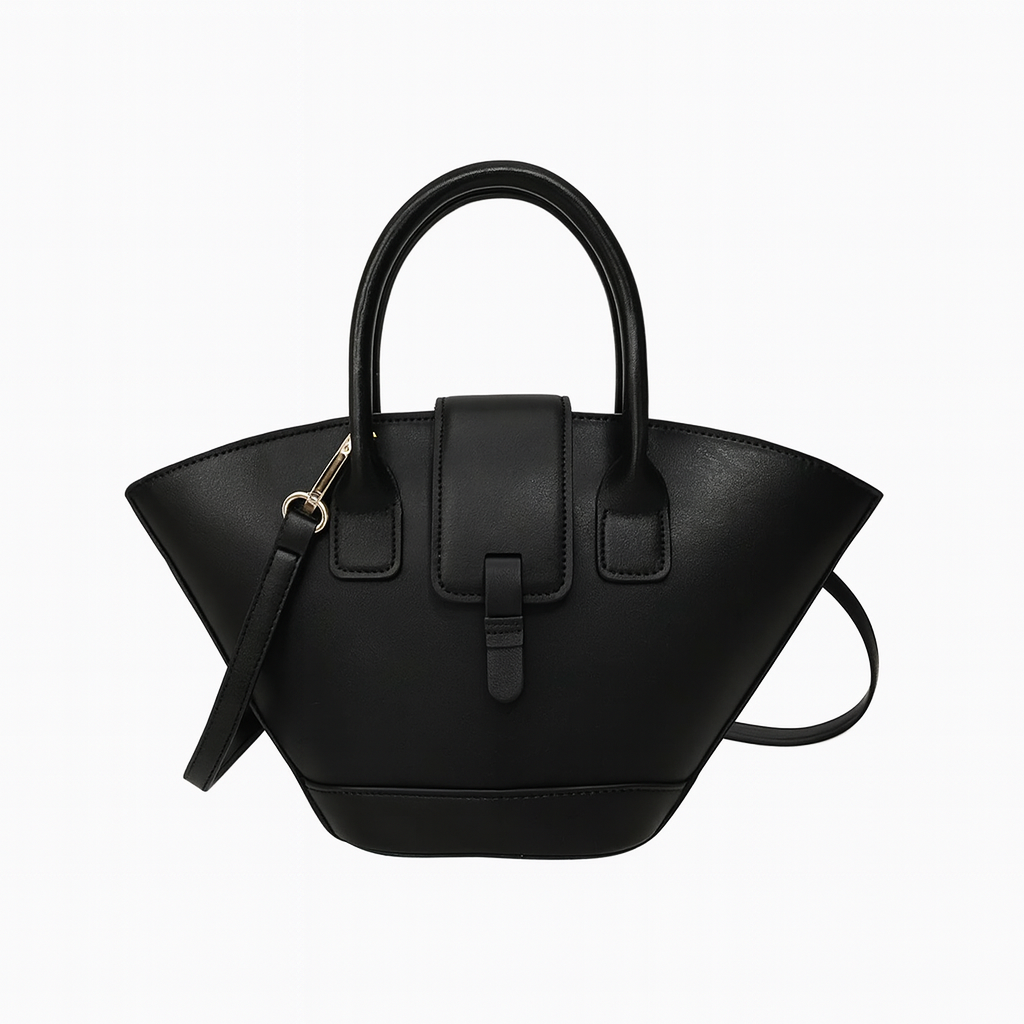 Sac cabas structuré avec bandoulière