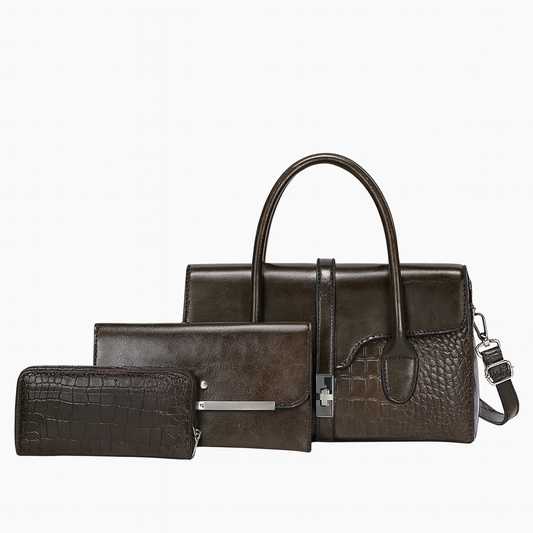 Ensemble 3 pièces : sac à main & portefeuille