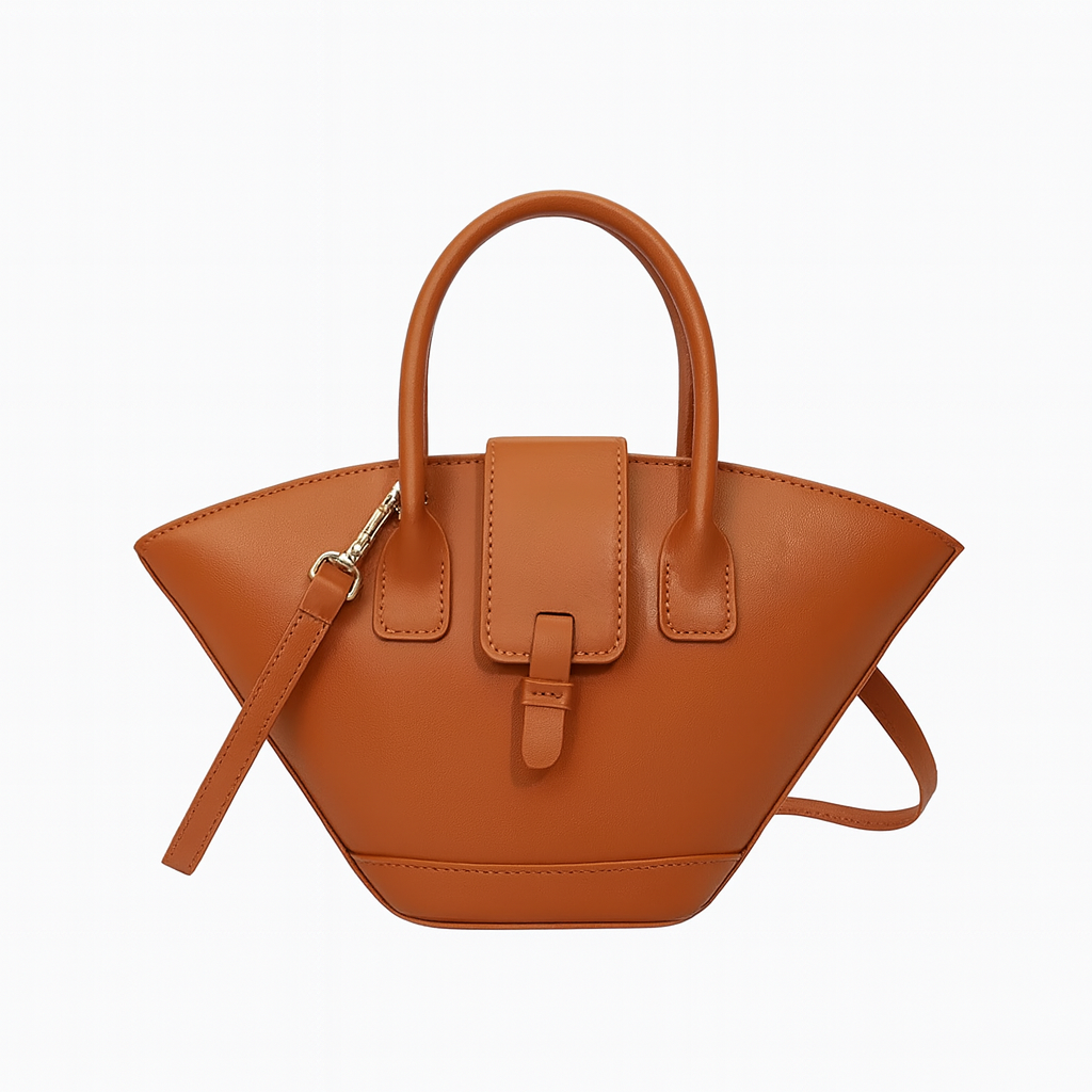 Sac cabas structuré avec bandoulière