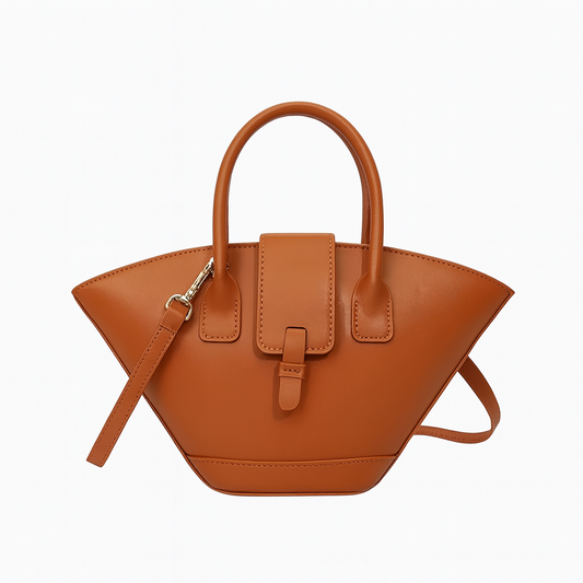 Sac cabas structuré avec bandoulière