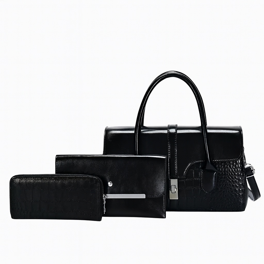 Ensemble 3 pièces : sac à main & portefeuille